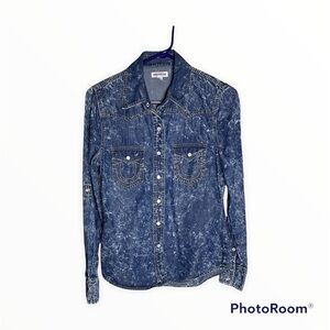 True Religion acid wash top size XS